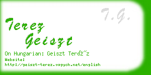 terez geiszt business card